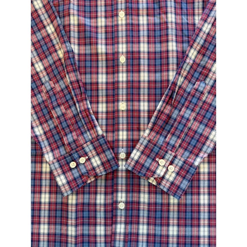 Holderness Bourne Shirt Plaid The Andrews Stretch Button Down NWT Men's Size XL - Picture 9 of 16